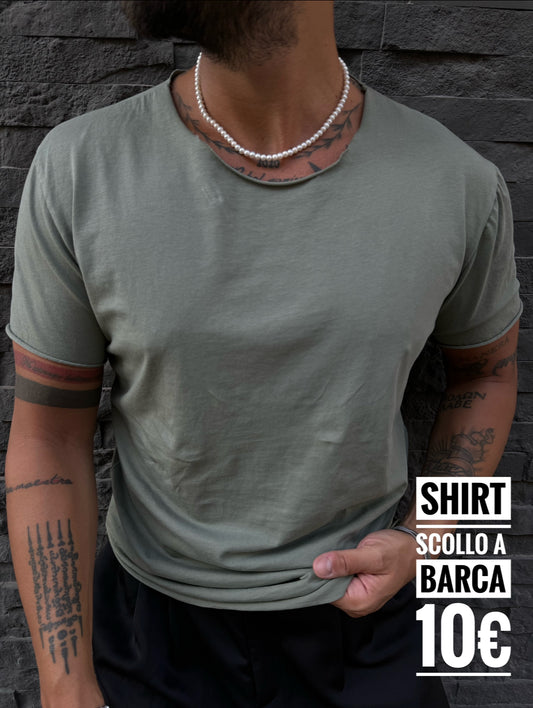 SHIRT scollo a barca