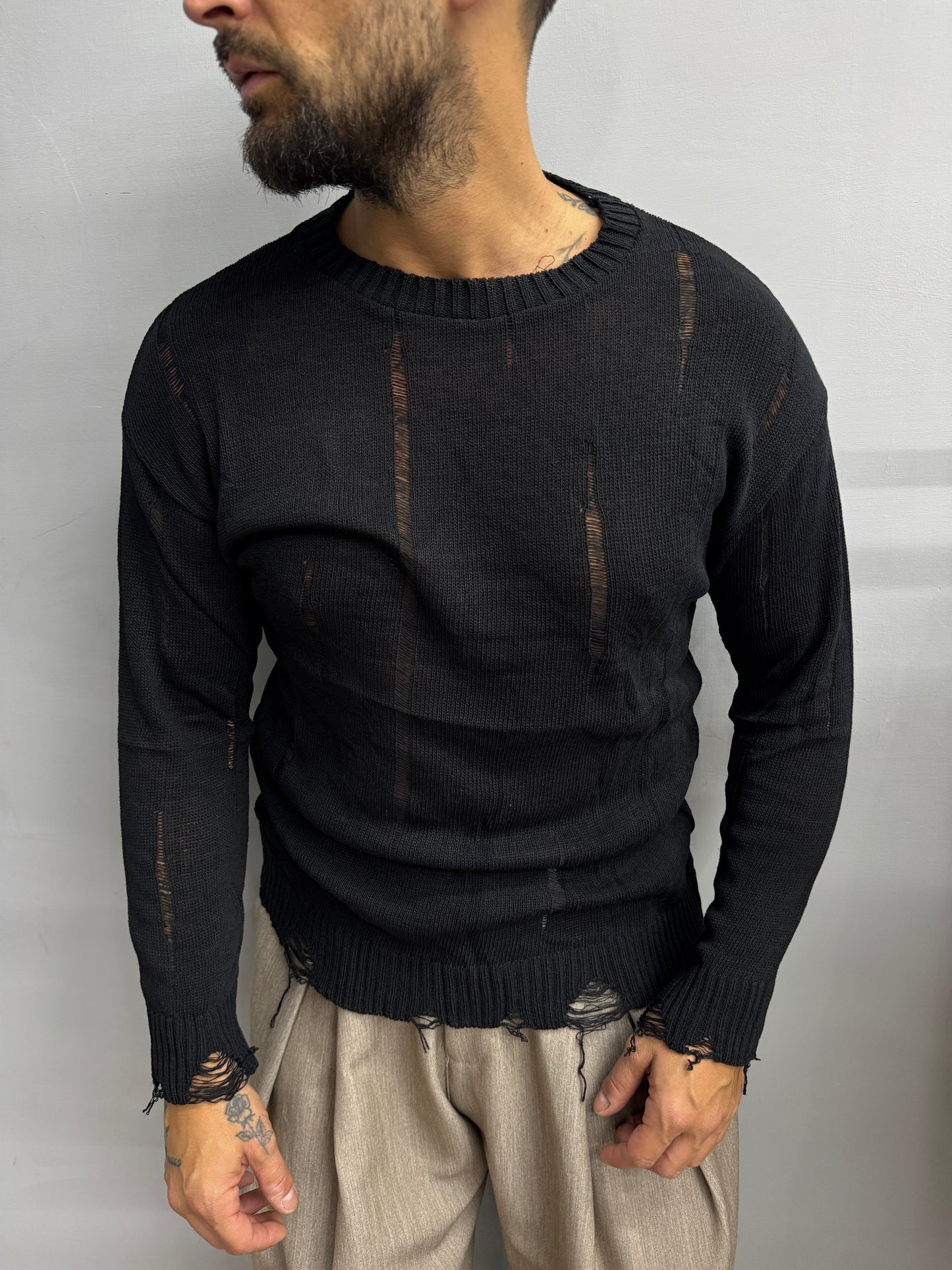 Maglia graffiata