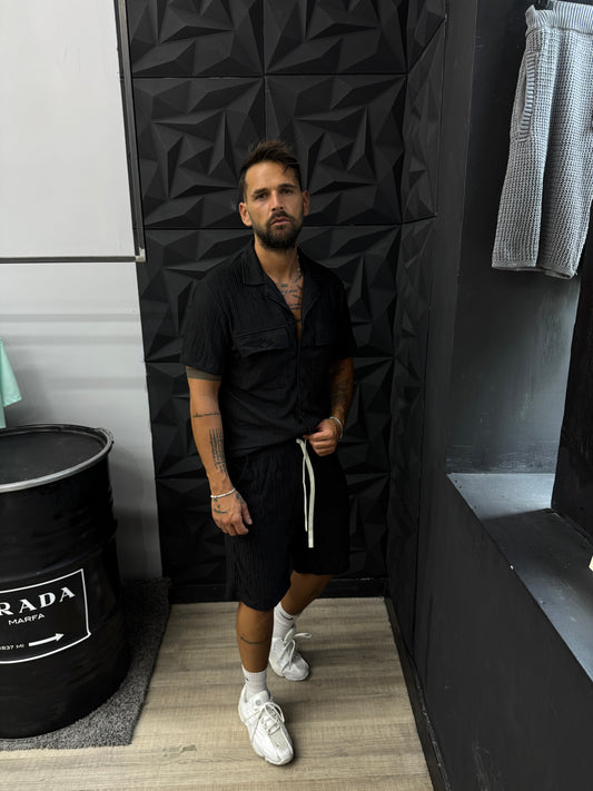 Set PLISSÈ nero