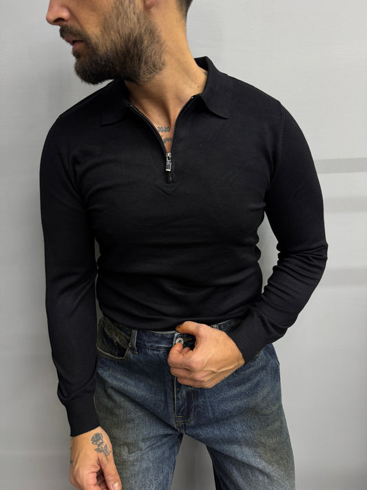 Polo con zip