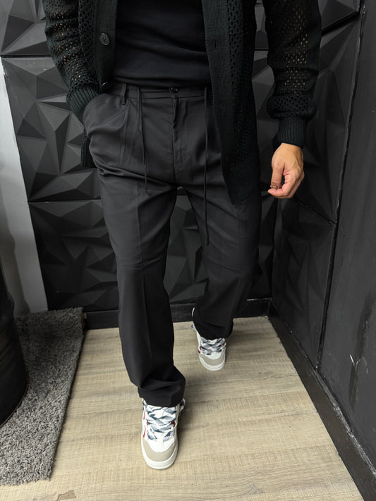 Pant fondo ampio con laccio